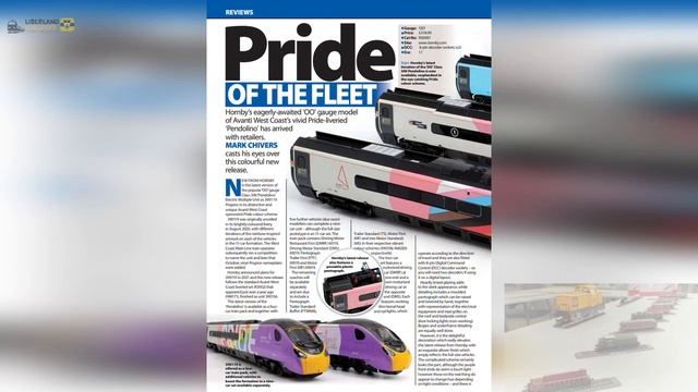 Электропоезд Pride Pendolino от Hornby Масштаб 00 смотреть онлайн