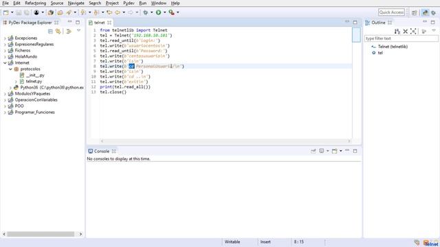 Telnet python смотреть онлайн