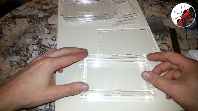 Муравьиная ферма. Белый дом. Гипс марка Г-16. Гайд по сборке