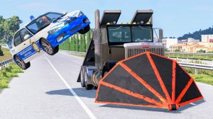 Сумасшедшие полицейские погони #151 - Автокатастрофы за рулем BeamNG