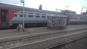 прибытие на ст Россошь и  прогулка