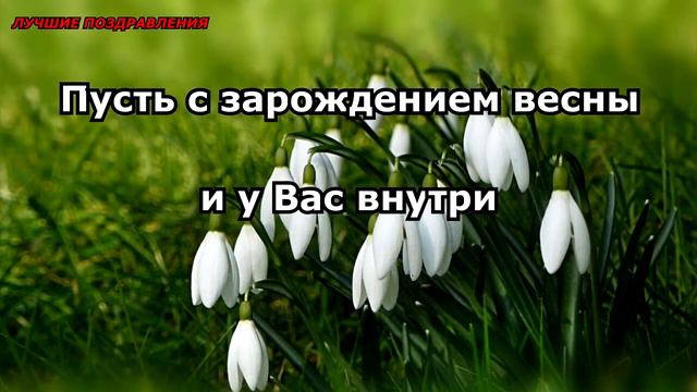 КРАСИВОЕ ПОЗДРАВЛЕНИЕ С ПЕРВЫМ ДНЁМ ВЕСНЫ !!!