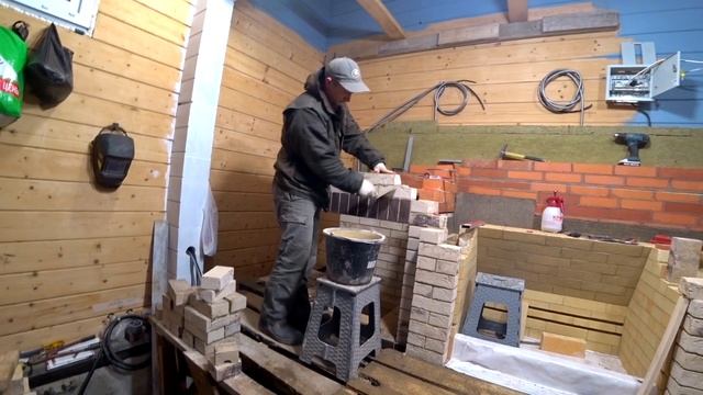 Барбекю комплекс из кирпича ручной формовки. Казан мангал русская печь смотреть онлайн