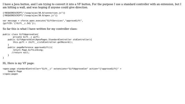 Salesforce: Converting Java button into VF button смотреть онлайн