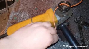 how to make a trimmer from  grinder / kako napraviti mini trimer od brusilice