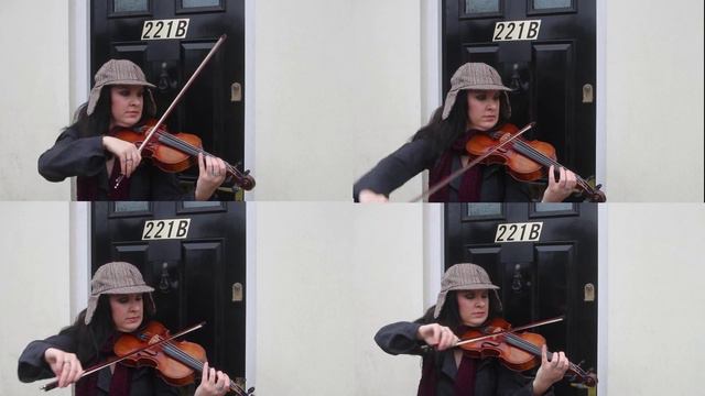 Sherlock BBC Theme (violin cover) | 1 Girl, 4 Violins! смотреть онлайн