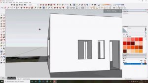 Создание модели в 3D дачного домика в SketchUp по картинке  из интернета Ч2