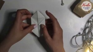 Оригами фонарик для гирлянды