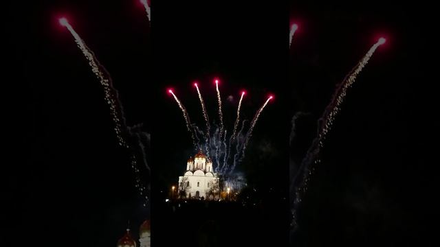 салют на 9 мая в 2018 году в Пушкине