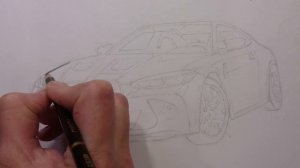 Как нарисовать машину БМВ / BMW. How to draw a BMW M4 Competition Coupé.