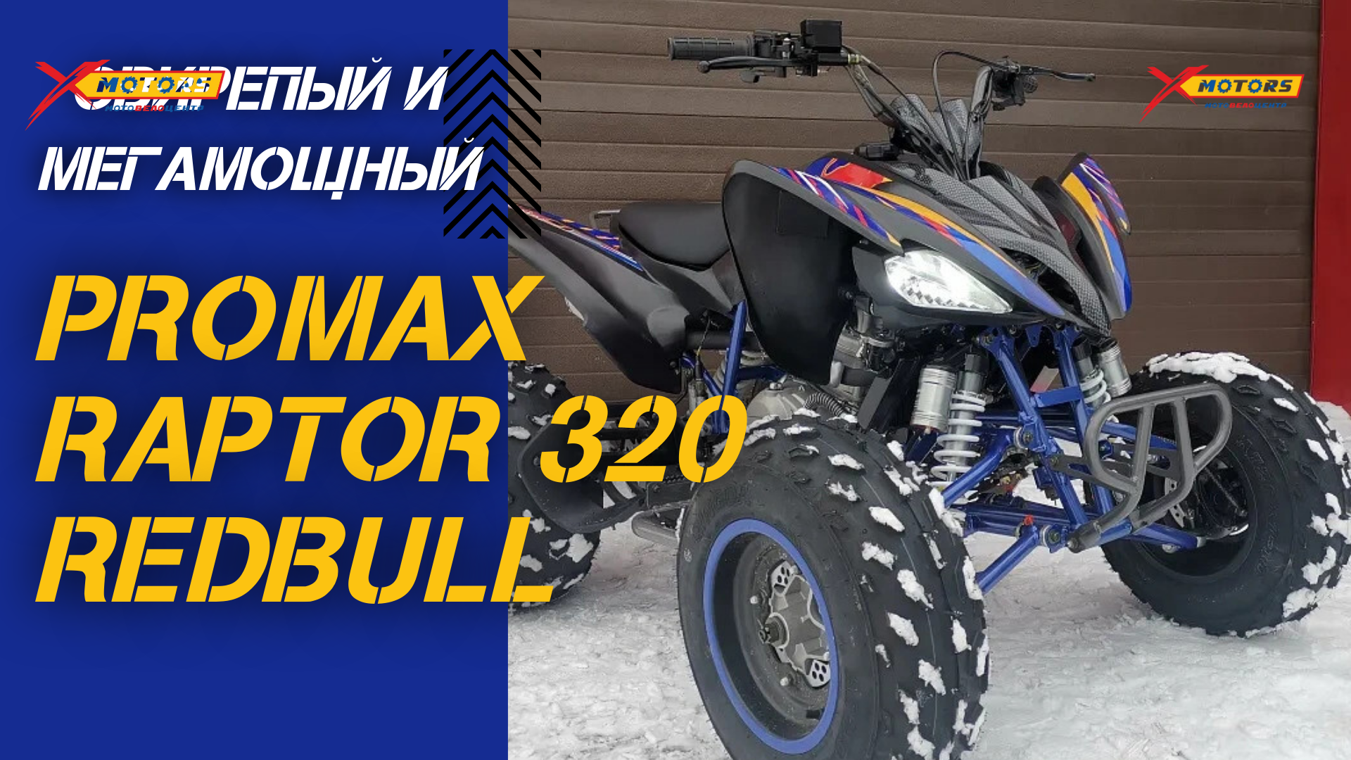 ОБЗОР спортивного квадроцикла PROMAX RAPTOR 320 RedBull от X-MOTORS