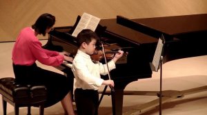 Sonatina in G - Dvorak. Yuhan Lin 7yo Recital hall@Vancouver Academy of Music