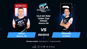 2023.03.16 ►  UA Division CLA Italy Cyber Cup FIFA 23 PS5  #1