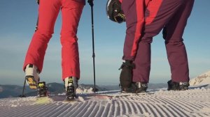 Рассвет на трассе Роза Хутор / Sunrise at the Rosa Khutor slopes
