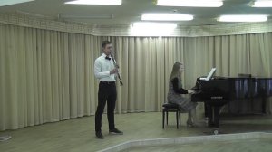 Сонатина F-dur, Н. Бакланова. Исп. Сайдалиев Михаил (кларнет), конц. Белорыбкина А.В.