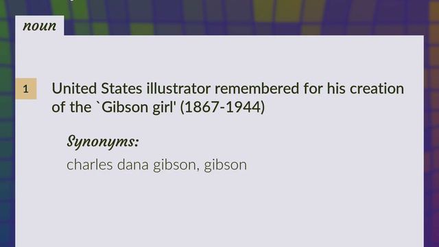 C. d. gibson | meaning of C. d. gibson смотреть онлайн