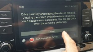 Работа youtube на ШГУ Seltos с помощью Cartube на Android Auto.