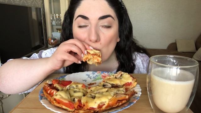 МУКБАНГ ПИЦЦА ? | не ASMR | MUKBANG PIZZA | EATING SHOW