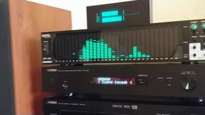 Yamaha DSP-A5 - Yamaha NP-S303 - BDS PP-131 spectrum analyzer