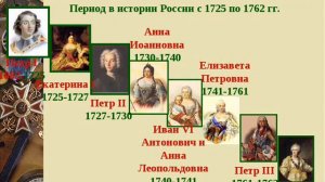 История России. 5-8 класс.  9. Эпоха дворцовых переворотов в России