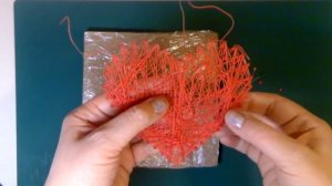 Сердце из ниток. Часть 2. Ажурное сердечко из ниток и клея.