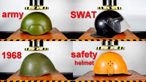 HYDRAULIC PRESS VS PROTECTIVE HELMETS