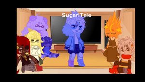Undertale reacts to Sans AUS ~(Part 2/2)~ ||Bad apple 🍎||