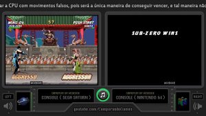 Mortal Kombat Trilogy (Sega Saturn vs Nintendo 64) Side by Side Comparison