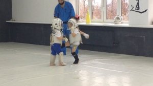 Маленькая девочка в КУДО. Детский спарринг КУДО 3+. Дети КУДО, Иваново