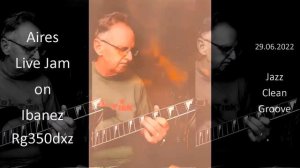 Clean Jazz Groove live Jam on Ibanez RG350dxz