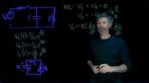 Derive Equation for  Discharging Capacitor (Minimal Calculus Needed)