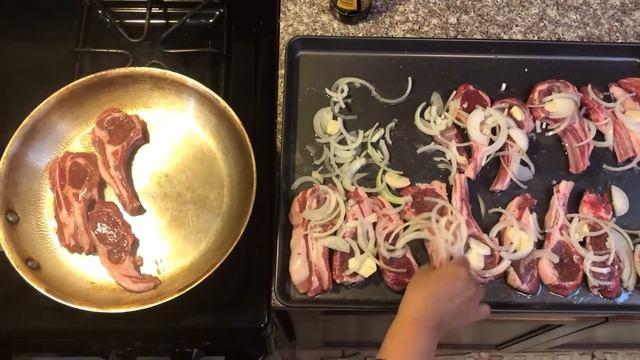 Сочный чалагач из баранина & Ребрышки из баранина на сковороде & Lamb ribs