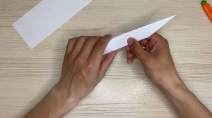 Как сделать нож из бумаги а4 без клея ? ОРИГАМИ НОЖ ?