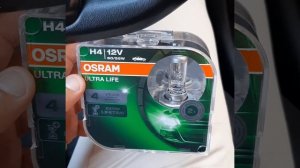 lâmpada Osram Ultra life H4 Parte 1