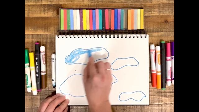 Урок рисования для детей. Рисуем Тучки! смотреть онлайн