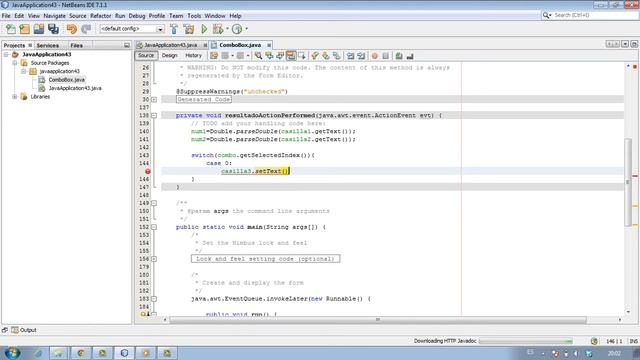 Tutorial JComboBox NetBeans (Comandos swing) смотреть онлайн