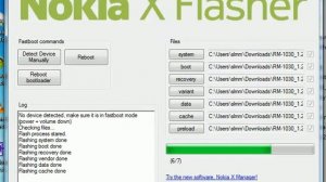 nokia xl flashing without any box..