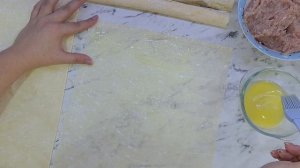 Пирог Улитка из теста Фило