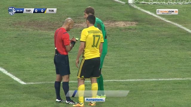 14-й тур КПЛ. "Тараз" - "Тобол". Эпизод на 57 минуте смотреть онлайн