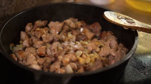 Картофельная запеканка с мясом, в духовке. Простой рецепт.