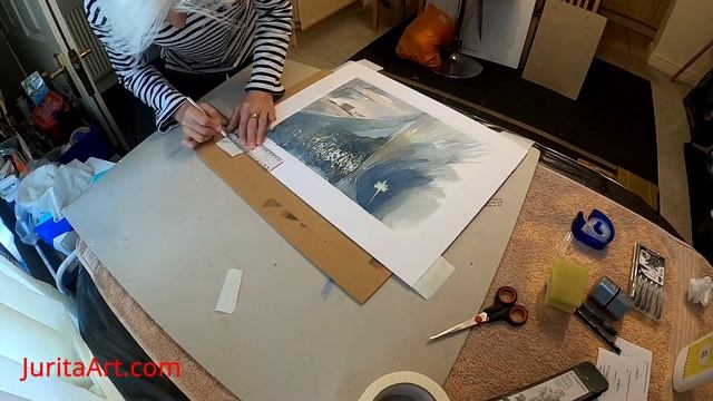 Как оформить акварельную или графическую работу - упаковка смотреть онлайн