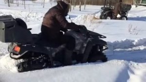 CFMOTO X 8 в снегу