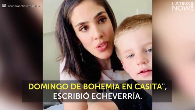 Sandra Echeverría y su hijo hacen tierno dueto musical | Latinx Now! | Entretenimiento
