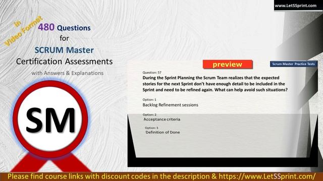 Practice Tests for Scrum Master Certifications in Video Format