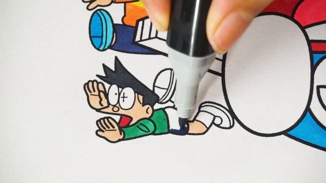 Coloring Doraemon Nobita's Chronicle Of The Moon Exploration Coloring Page  World of Colors
