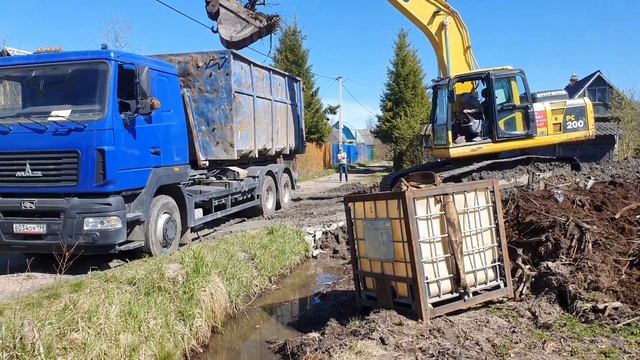 ОТСЫПКА УЧАСТКА 10СОТОК|| ГРУНТОМ