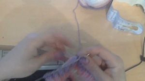 Снуд спицами английской резинкой