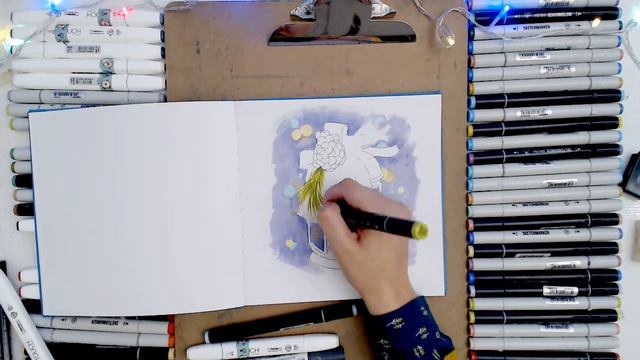 БЕСПЛАТНЫЙ ОНЛАЙН-МК "ИЛЛЮСТРАЦИЯ МАРКЕРАМИ: РОЖДЕСТВЕНСКИЙ ФОНАРЬ" смотреть онлайн