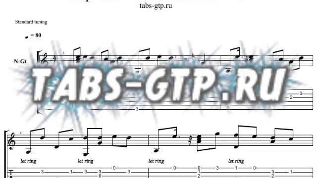 Табы-ноты - Корни - Ты узнаешь ее смотреть онлайн