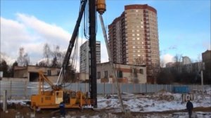 Забивка свай с лидерным бурением